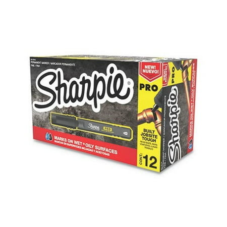 UPC: 0071641149007 | Pro Permanent Marker Fine Bullet Tip  Black  Dozen