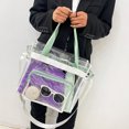 thumbnail image 2 of Sywqhk Verano Pvc Transparente Yoga Gimnasio Bolsa Impermeable Fitness Bolsos (Verde) Sywqhk Para estrenar, 2 of 9