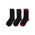 thumbnail image 5 of MeMoi 3 Pairs Women's ButterSoft Polytam Polka Dot and Solid Colors Crew Socks - Womens - Female, One Size, Black, 5 of 7