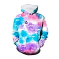 thumbnail image 1 of 3D Visual Digital Printed Girls Tie Dye Hoodie Pullover Sweatshirt with Front Pocket, 1 of 3