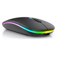 thumbnail image 1 of Ratón Mouse Recargable Inalámbrico Silencioso USB 2.4 Negro, 1 of 2