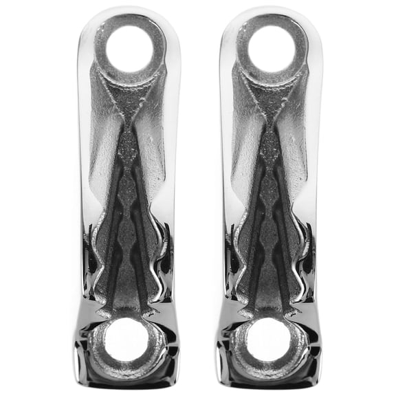 WHAMVOX 2pcs Stainless Steel Marine Cleat Boat Line Clamp Sailing for Hardware Parts Kayak Accessories