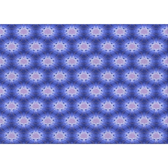 Ahgly Company Indoor Rectangle Patterned Purple Mimosa Purple Area Rugs, 2' x 4'