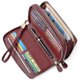 thumbnail image 1 of Monedero pequeño para mujer, tarjetero con bloqueo Rfid, cartera plegable para mujer, tarjetero de cuero con cremallera, 32 ranuras, 1 of 5
