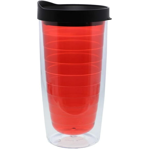 Color Splash Tumbler 16oz Double Wall (1, Red)
