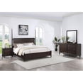 thumbnail image 2 of Coaster Emberlyn 4-piece Wood Eastern King Four Poster Bedroom Set Brown, 2 of 20