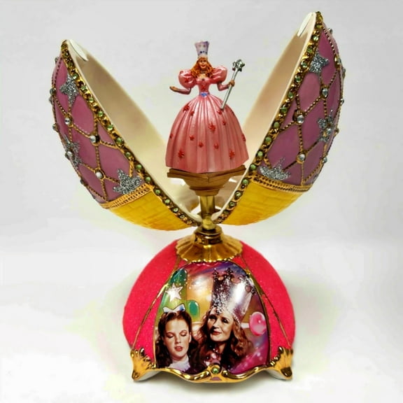 The Bradford Exchange The Wizard of Oz Music Box Issue #4 Glinda The Good Witch by Peter Carl Fabergé’s Eggs 6.5-inches