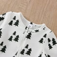 thumbnail image 3 of Baby Boy Girl My First Christmas Outfit Cane Candy Romper Long Sleeve Zipper Jumpsuit Newborn Fall Winter Holiday One Piece Clothes, 3 of 8
