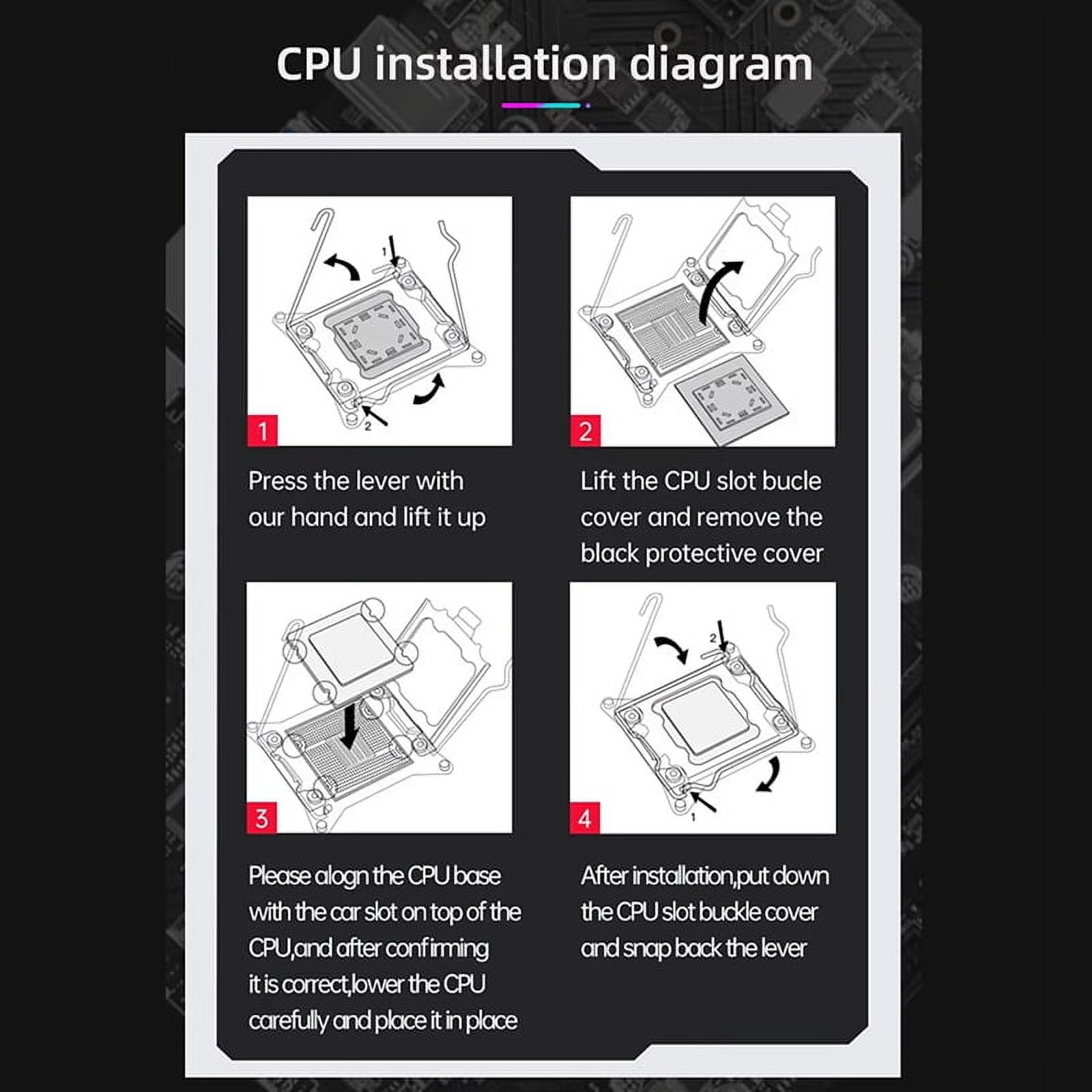 X99E Desktop Motherboard Dual Channel Supports 4XDDR4 RECC RAM PCIE X16 NVMe Gigabit LAN Card Computer Motherboard