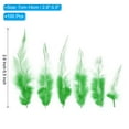 thumbnail image 2 of Uxcell 2.8''-5.5'' Saddle Hackle Rooster Feather Bulk Natural Feathers Fluffy Craft Feathers 100 Pcs Grass Green, 2 of 6