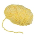 thumbnail image 3 of Uxcell 1 Skein Velvet Yarn Chenille Yarn 100g/3.5oz 87 Yards 6# Super Bulky Polyester Soft Blanket Yarn Yellow, 3 of 6