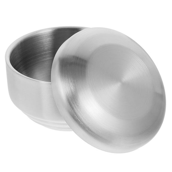 KAKOWELY Stainless Steel Soup Bowl Silver 1Pcs for Home