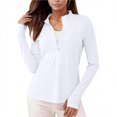 thumbnail image 3 of Women's Lightweight Athletic Full Zip Sun Jacket Long Sleeve Summer Hiking Outdoor, 3 of 9
