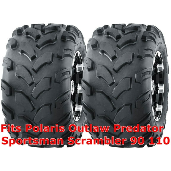 2 ATV tires 18x9.5-8 Polaris Outlaw Predator Sportsman Scrambler 90 110 Rear