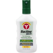 Bactine Max First Aid Spray Pain Relief Cleansing Spray with 4% Lidocaine Kills 99.9% of Germs, 5 oz