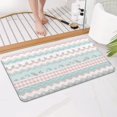 thumbnail image 4 of Pioneer Flower Floral Print Pattern Bathroom Rugs Mat, Non Slip Microfiber Bathroom Rug with Rubber Backing, Soft Mats for Bathroom Floor Tub Shower, 17"x30", 4 of 5