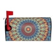 thumbnail image 2 of Lsque Round Mandala Mailbox Cover Standard Size ,Magnetic Mailbox Covers Post Wraps Letter Box Cover -21x18 in, 2 of 9