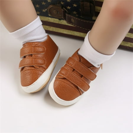 

〖Yilirongyumm〗 Baby Shoes Non-Slip Toddler Boys First Girls Baby Shoes Solid Walking Sneaker First Kids Baby Shoes