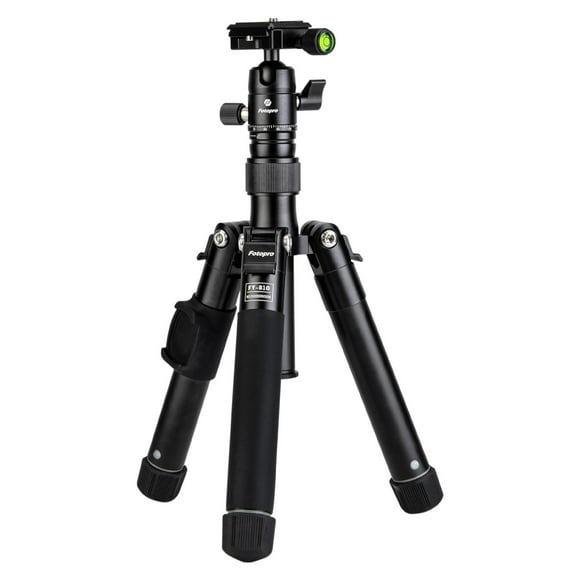 Trípode Mini Compacto Fotopro FY810 Negro Cabeza Bola de Aluminio Ligero