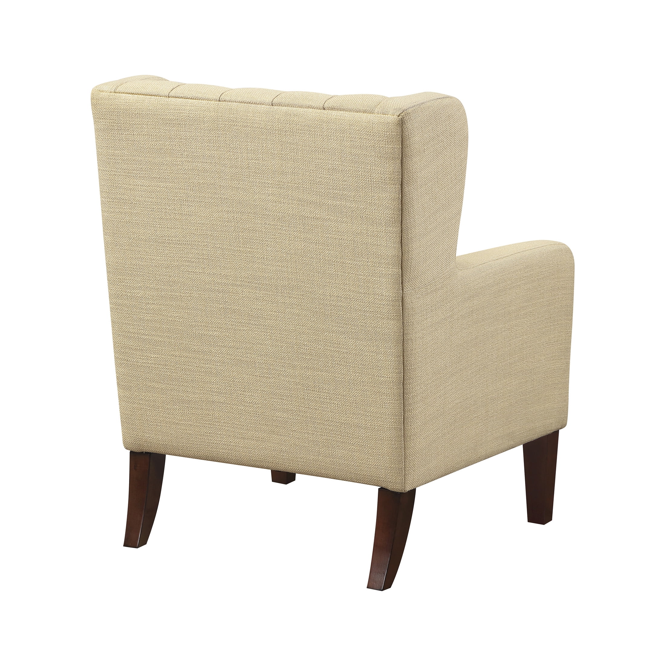 OakvillePark Varen Textured Fabric Buttom-Tufted Wing Back Accent Chair, Beige