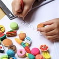 Mr. Pen 30 Pack Food Shaped Erasers for Kids & Classroom, Reassemble