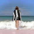 thumbnail image 6 of PHYHOO Funky Abstract Art Black White Microfiber Sand Free Beach Towel Oversized Quick Dry Absorbent for Pool Swimming Bathroom Beach Towel  30x60in, 6 of 8