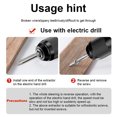 thumbnail image 4 of 5PCS Broken Screw Extractor Set Broken Rusty Stripped Screw Extraction Tool HSS Extractor Remover Set for Use with Pneumatic Drills Hand Drills with Storage Box, 4 of 8