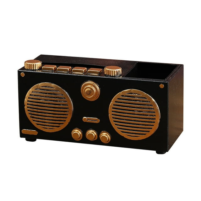 Funda para pañuelos estilo radio vintage con plancha de almacenamiento