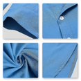 thumbnail image 5 of Men's One Piece Pajamas Cotton Pajamas Soft Solid Color Pajamas, 5 of 5