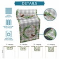 thumbnail image 6 of Spring Botanical Table Runner 72 Inches, Garden Birds Floral Leaves Gray Plaid Bed Runner Dresser Scarves Tabletop for Indoor Outdoor Parties/Ceremony/Banquet, 16" x 72", 6 of 8