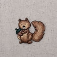 thumbnail image 4 of Squirrel with Acorn Nut, Embroidered, Iron on Patch, 4 of 4
