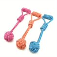 thumbnail image 5 of Deluxe Cotton Rope Molar Bite Toy - Durable Braided Knot Design, Medium to Large Size, Hand Pull, Random Color, Pet-Friendly, Bite Resistant, Interactive Play, Fun Exercise for Dogs, 5 of 5