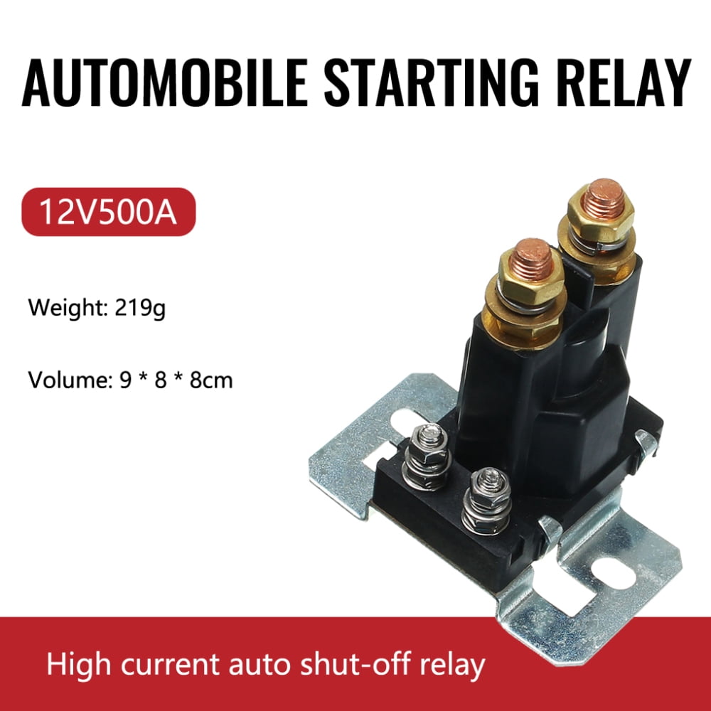 Alextreme 12V 500A Car Starting Relay Simple Installation Universal Car