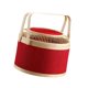 thumbnail image 4 of Cesta tejida de bambú, cesta para almacenar alimentos, contenedor de alimentos, cesta multiusos para compras. 26cmx19cm, 4 of 9