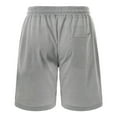 thumbnail image 6 of OSOLU Solid Color Men's Sports Sweatpants Knee Length Breathable Elastic Shorts Fitness Casual Running Shorts Men Daily Relaxed Fit Breathable Bottoms, 6 of 8