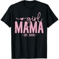 thumbnail image 2 of 100% Cotton Girl Mama Est 2026 Pregnancy Reveal Mom To Be New Mommy T-Shirt, 2 of 5