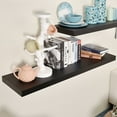 thumbnail image 2 of WELLAND 48 Inch Grande Floating Shelves Wall Shelf Mounted Display Shelf, 48"L x 11.81"D x 4"T, Black, 2 of 5