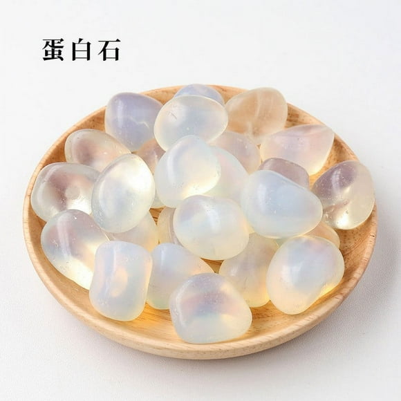 Xiao Hua 200g white natural crystal raw stone with large particle polishing, home decoration fragrant stone 1.5-2cm