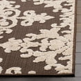 thumbnail image 4 of SAFAVIEH Cottage Damjan Geometric Floral Indoor/Outdoor Area Rug Brown/Cream, 4' x 6', 4 of 6