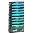 thumbnail image 1 of Organizador de archivos de pared Gawerk de 11 niveles para colgar en metal negro, 1 of 7