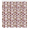 thumbnail image 2 of Ambesonne Chocolate Shower Curtain, Bakery Sweets Patterns, 69"Wx84"L, Maroon Brown Burgundy, 2 of 4
