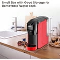 thumbnail image 5 of Espresso Pod Machine, 3 in 1 Coffee Machine for Nespresso Capsules OriginalLine, Dolce Gusto Coffee Pods and Ground Espresso, 19 Bar, Red, 5 of 9