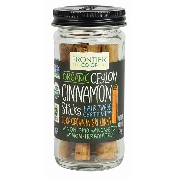 Frontier Co-op Organic Ceylon Cinnamon Sticks - 0.6 oz Pack of 4