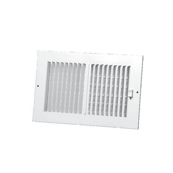 Proselect PS2W3W12P 12 X 4 In. Residential Ceiling & Sidewall Register In White 2-Way