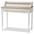 thumbnail image 1 of Baxton Studio Anjou Writing Desk in White and Natural, 1 of 5