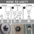thumbnail image 4 of 10/20Pcs Screw Extractor Kit Alloy Steel Damaged Screw Removal Set Metal Easy Out Drill Bits Broken Bolt Stud Removal Multi-Spline Screw Extractor Set for Bolt Stud Pipe, 4 of 10