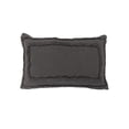 thumbnail image 2 of Laddha Home Designs Geometric Bordered Loomed Rectangular Cotton Lumbar Pillow Cover - 24" - Gray, 2 of 9
