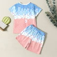 thumbnail image 6 of CONROSES Baby Boys Summer Outfit Set Ice Cream Graphic Short Sleeve T-Shirt Shorts Clothes Sets for Kids, Sizes 2-3 Years, 6 of 6