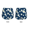 thumbnail image 3 of Cauagu Daisies Flowers Print Women's 2 in 1 Running Shorts Athletic Workout Gym Yoga Shorts Running Shorts for Women-Large, 3 of 7