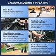 thumbnail image 6 of Vacuum Cleaner 3-in-1 Cordless Handheld with 15000PA Suction, 7500mAh Battery, Duster & Inflator for Car Home Office, 6 of 6